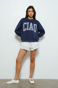 Ciao Gingham Crewneck