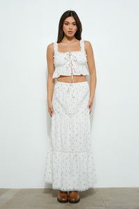 Chessy Floral Tiered Skirt