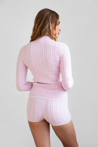 Lyon Pink Sweater Shorts