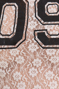 All In The Numbers White Lace Top