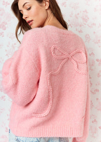 Erma Pink Bows Sweater