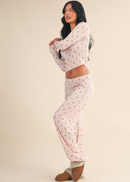 Teddy Bear Pointelle Lounge Pants