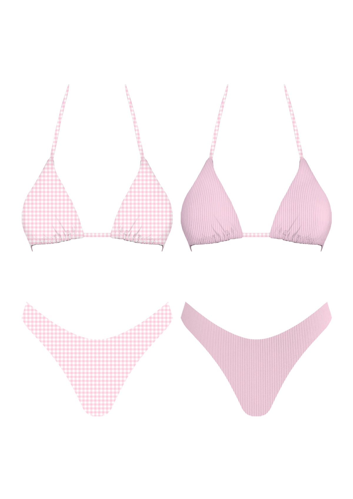 Paula Pink Reversible Bikini Set