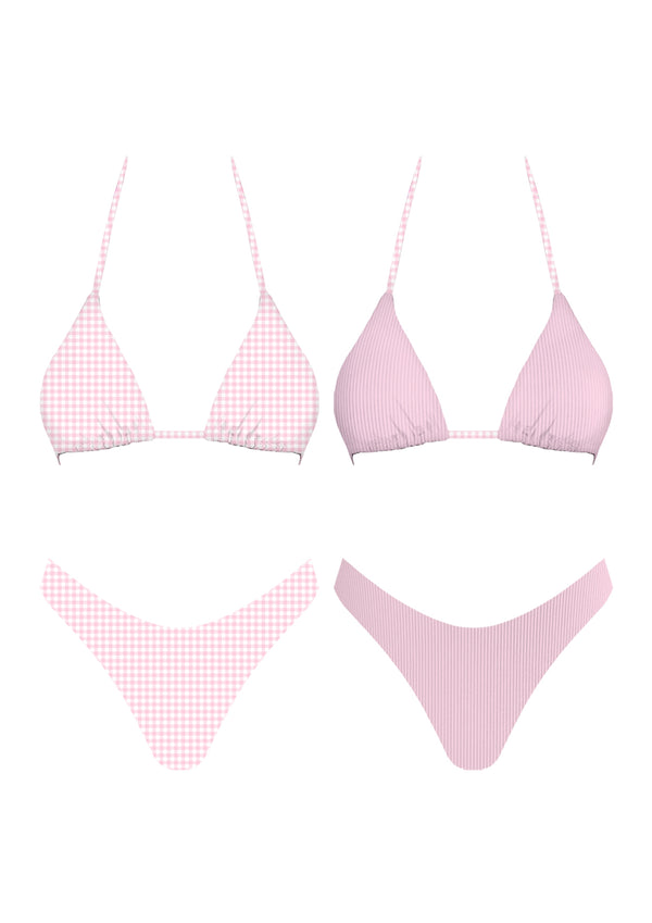 Paula Pink Reversible Bikini Set
