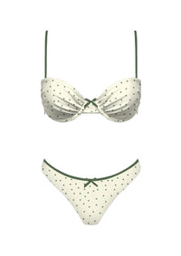 Green Polka Dots Bikini Set
