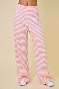 Stacey Pink Striped Pants