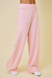 Stacey Pink Striped Pants