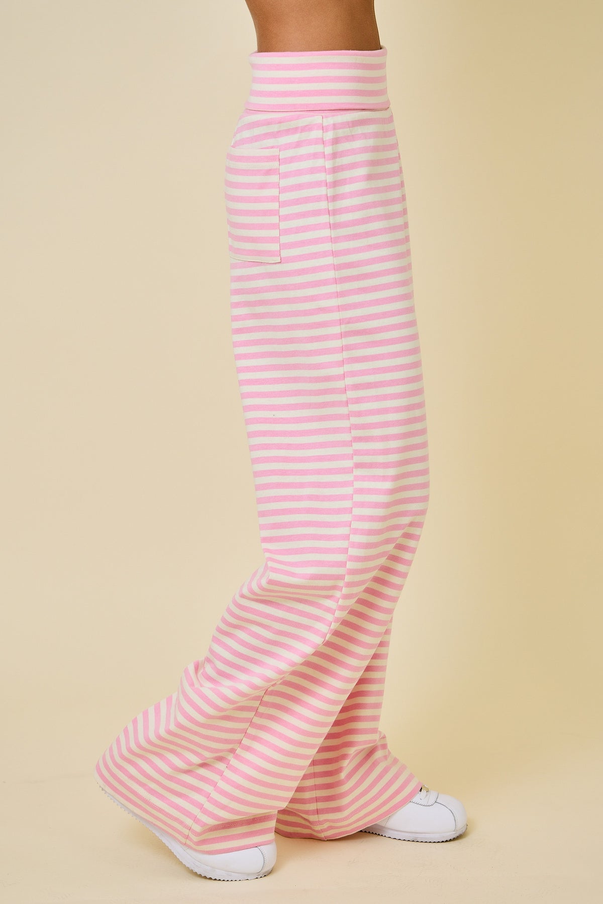 Stacey Pink Striped Pants