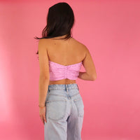 Waiting on You Pink Eyelet Top