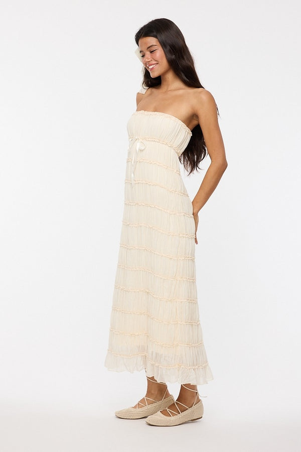 Karine Cream Maxi Dress