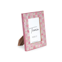 Pink Checkered Picture Frame