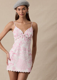 Anna Pink Mini Dress