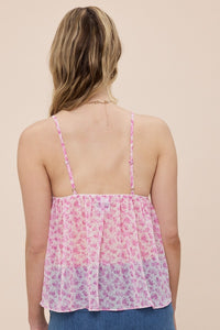 Marsha Pink Lace Cami Top