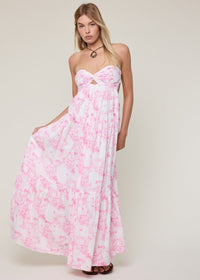 Marielle Pink Maxi Dress