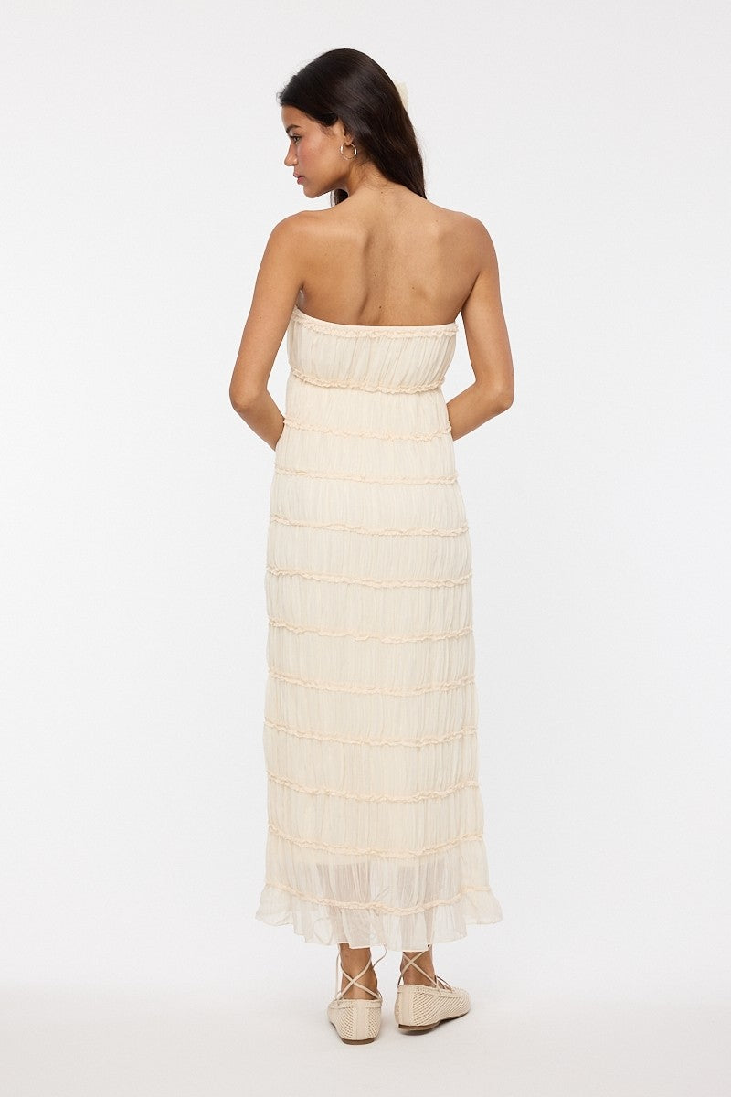 Karine Cream Maxi Dress
