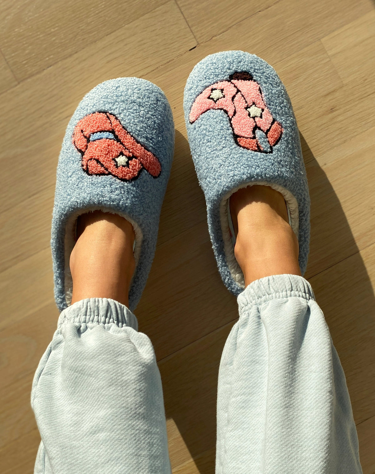 Blue Western Cowgirl Slippers