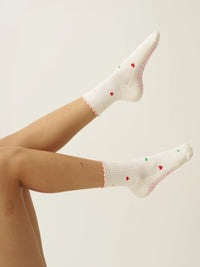 Mini Heart Colorful Grip Socks
