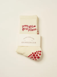 Pretty Girls Red Grip Socks