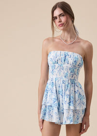 Suzie Blue Florals Romper