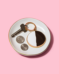 Black and White Cookie Keychain