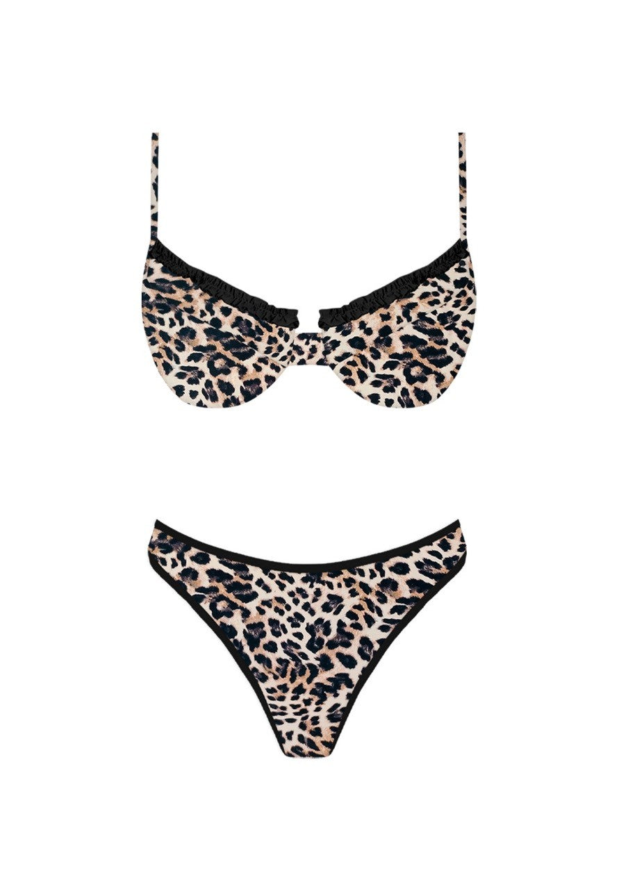 Audrey Leopard Bikini Set