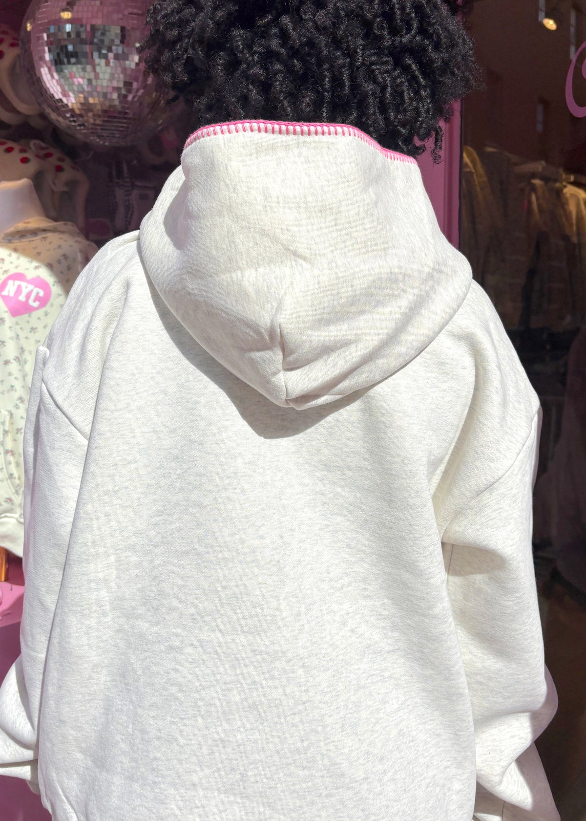 Preorder: Pink Skies Embroidered NYC Hoodie