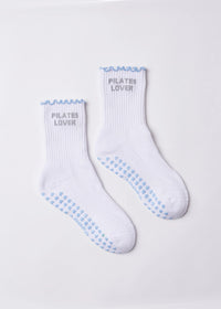 Pilates Lover Blue Grip Socks