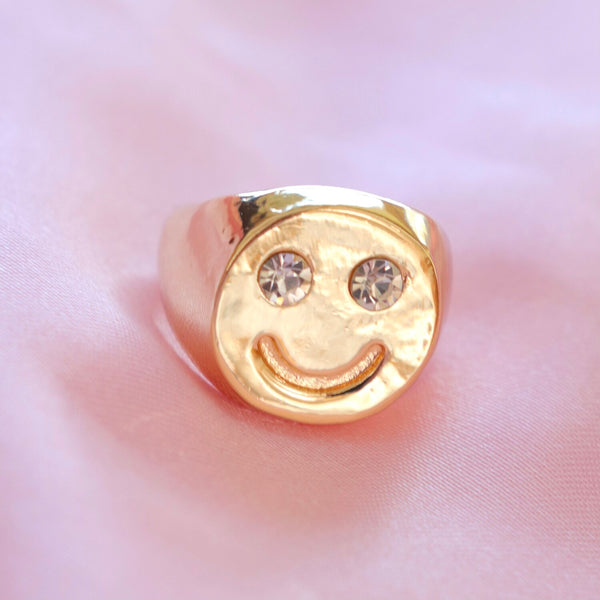 Smiley Glam Ring