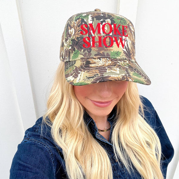 Smoke Show Red Trucker Hat
