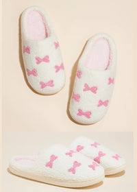 Little Bow Pink Slippers