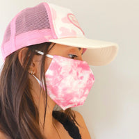 Pink Tie Dye Mask