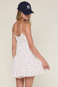 Louisa Pink Floral Mini Dress