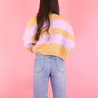 It's You Two Toned Pink Sweater