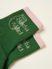 Matcha Addict Grip Socks