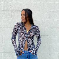 Party Time Zebra Long Sleeve