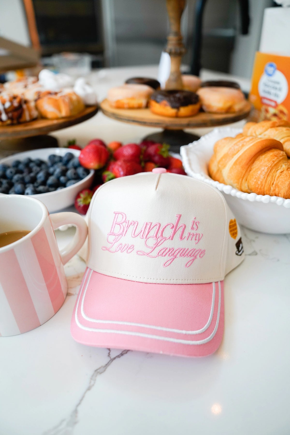 Pink Brunch Trucker Hat