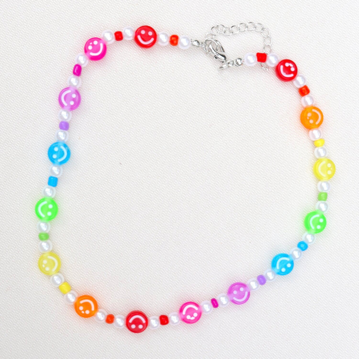 Rainbow Smiley Necklace