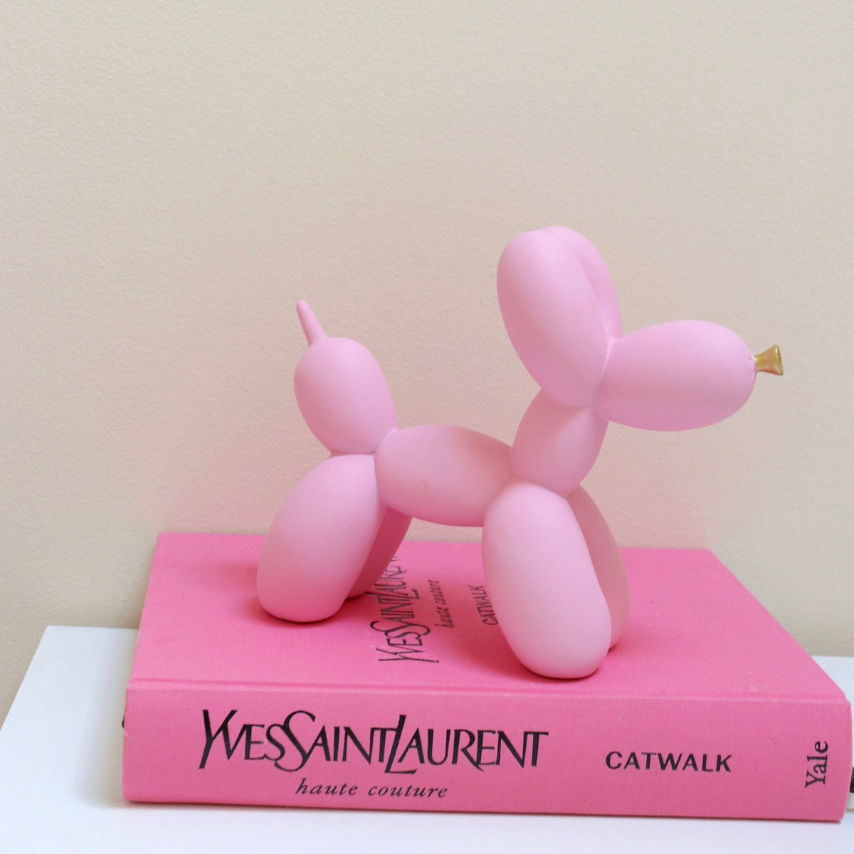 Pink Bubblegum Balloon Dog Figure
