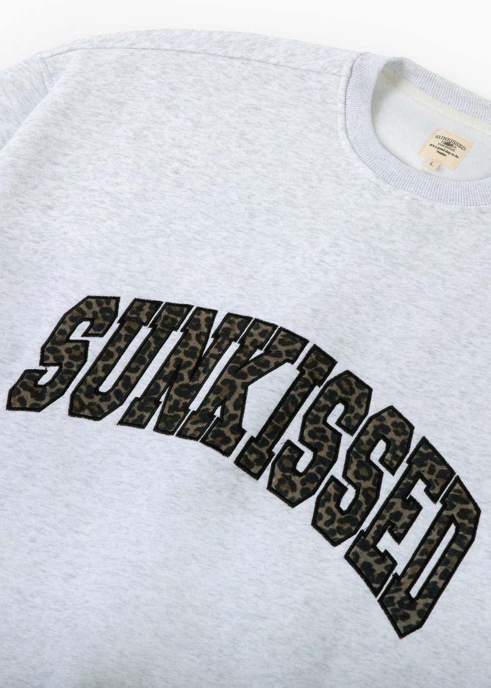 Sunkissed Leopard Embroidered Crewneck