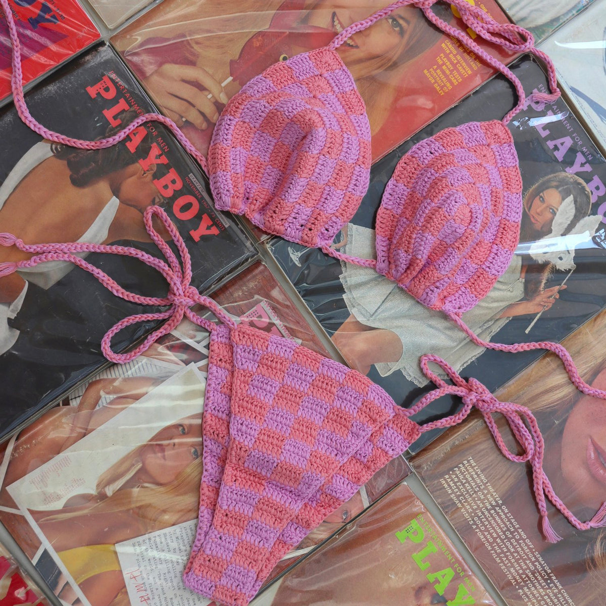 Kia Cotton Candy Crochet Handmade Bikini Set