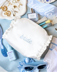 Bride Satin Cosmetic Bag