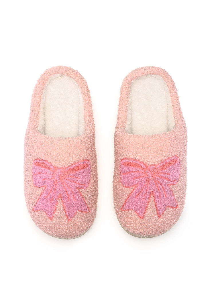 Pretty Pink Bows Slippers
