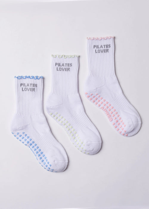 Pilates Lover Blue Grip Socks