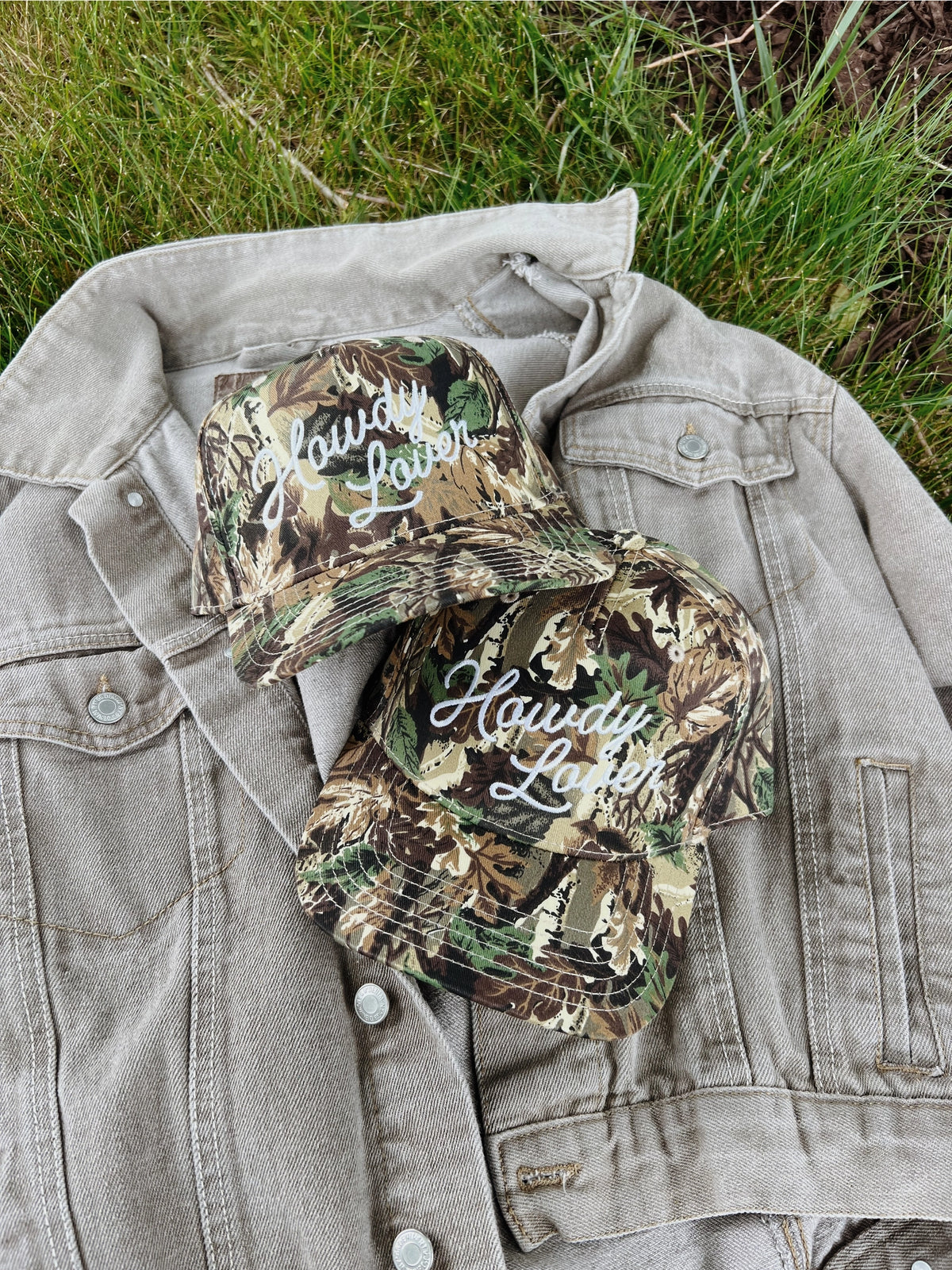 Howdy Lover Camo Trucker Hat