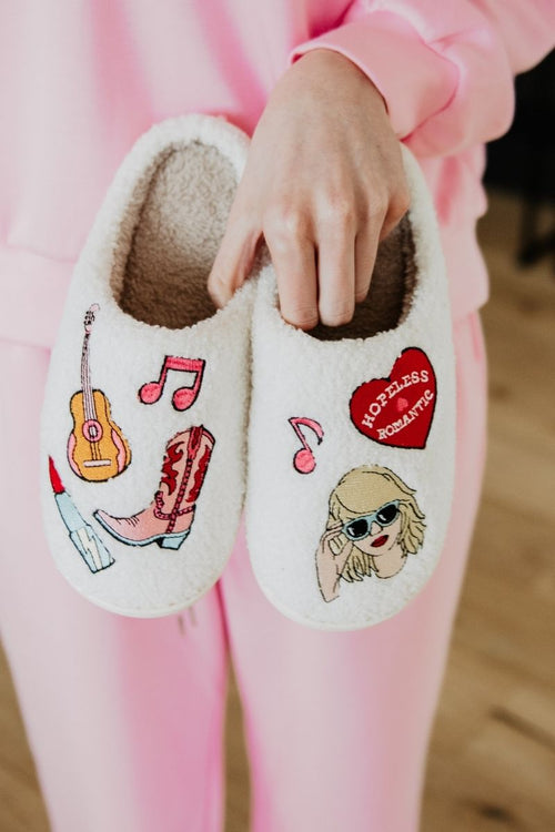 T Swift Icons Slippers