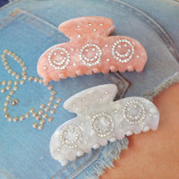 Smiley Bling Hair Clip