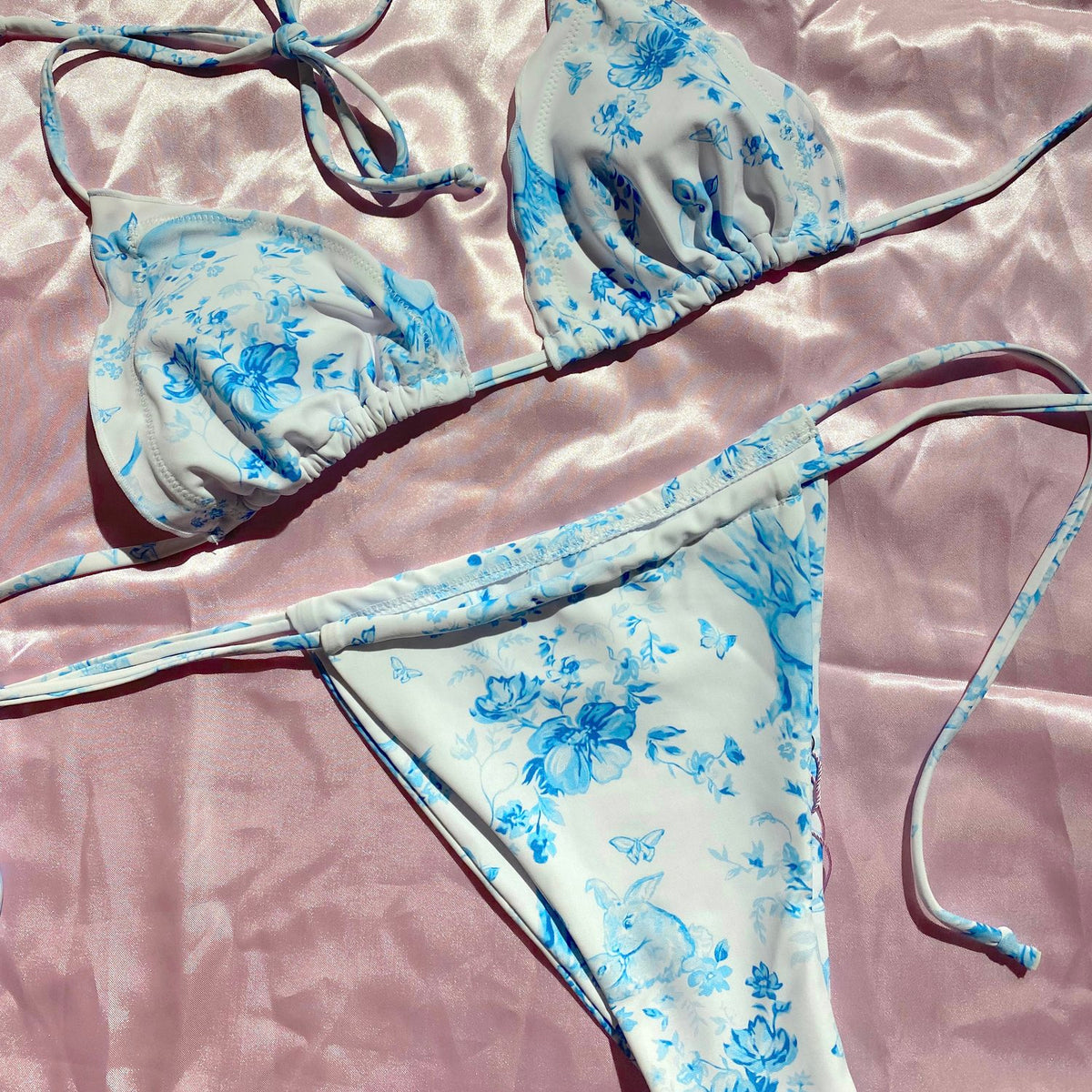 More Than You Need Blue Bikini Set