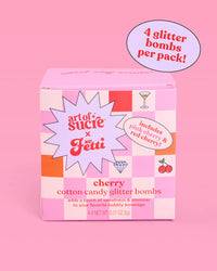 Cherry Pink Glitter Bomb