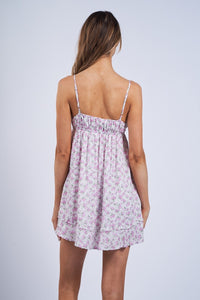Rylie Magenta Floral Mini Dress