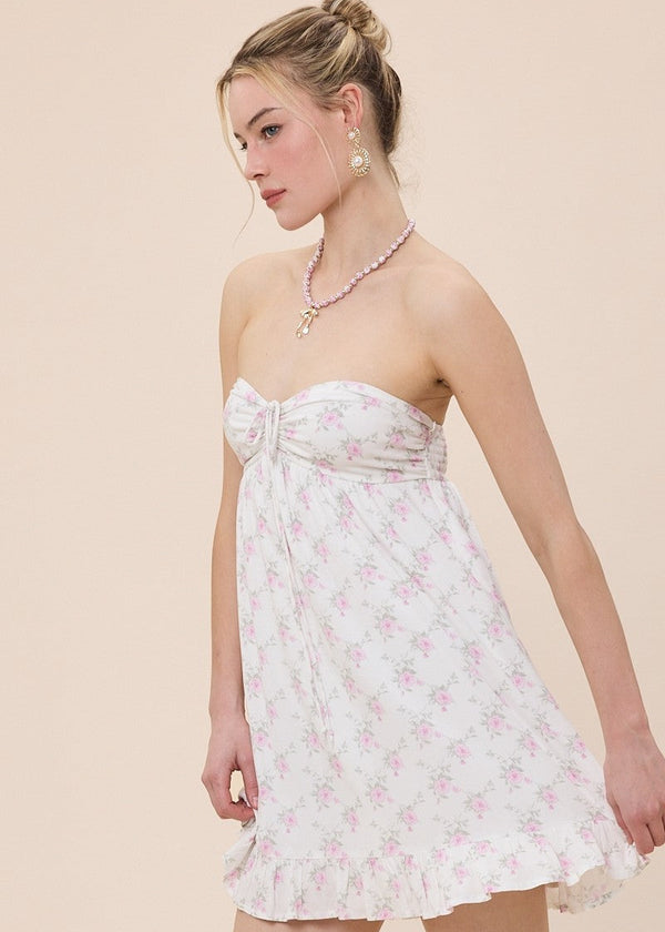 Tammy Pink Floral Mini Dress